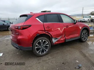 2023 Mazda CX-5 2.5 S Premium Plus Package with VIN JM3KFBEM3P0175746, listed as a Copart auction lot 87026774 with 13,512 mi miles and Salvage Title. Bid and sale history available at carsss.com. Image 3.