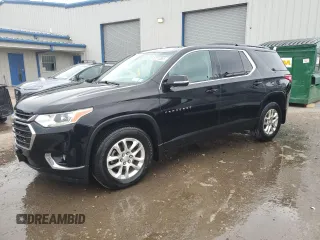 2019 Chevrolet Traverse LT Cloth with VIN 1GNEVGKW8KJ217365, listed as a Copart auction lot 52810885 with 120,224 mi miles and Salvage Title. Bid and sale history available at carsss.com. Image 1.