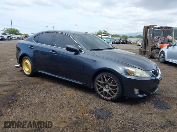 2007 Lexus IS 350 with VIN JTHBE262472012132, listed as a IAAI auction lot 42111719 with 103,663 mi miles and . Bid and sale history available at DreamBid. Image 1.