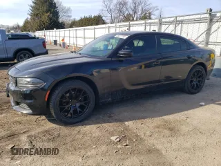 2018 Dodge Charger SXT Plus with VIN 2C3CDXHG4JH125077, listed as a Copart auction lot 46677265 with 114,673 mi miles and Salvage Title. Bid and sale history available at carsss.com. Image 1.