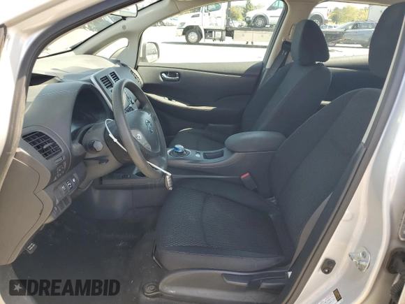 2017 Nissan LEAF SV with VIN 1N4BZ0CP8HC302191, listed as a Copart auction lot 52509755 with 58,852 mi miles and Salvage title. Bid and sale history available at DreamBid. Image 7.