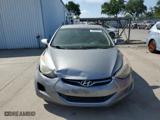 2013 Hyundai Elantra GLS PZEV with VIN KMHDH4AE1DU514560, listed as a Copart auction lot 53950225 with 180,460 mi miles and Clean Title. Bid and sale history available at carsss.com. Image 5.