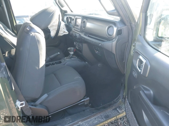 2021 Jeep Wrangler Sport S with VIN 1C4GJXAN0MW647662, listed as a IAAI auction lot 41336264 with 41,612 mi miles and . Bid and sale history available at DreamBid. Image 5.