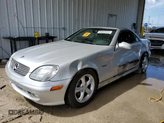 2003 Mercedes-Benz SLK-Class 3.2L with VIN WDBKK65F83F285825, listed as a Copart auction lot 66683653 with 92,826 mi miles and Salvage Title. Bid and sale history available at carsss.com. Image 1.