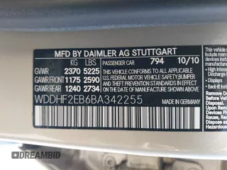 2011 Mercedes-Benz E 350 Luxury with VIN WDDHF2EB6BA342255, listed as a IAAI auction lot 42185033 with 57,757 mi miles and . Bid and sale history available at carsss.com. Image 9.