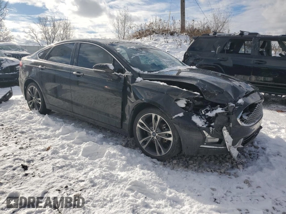2019 Ford Fusion Titanium with VIN 3FA6P0K97KR245906, listed as a Copart auction lot 83069164 with 0 mi miles and Clean Title. Bid and sale history available at carsss.com. Image 4.
