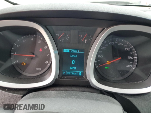 2017 Chevrolet Equinox LT with VIN 2GNALCEK7H6268612, listed as a Copart auction lot 53961595 with 186,734 mi miles and Clean Title. Bid and sale history available at carsss.com. Image 9.