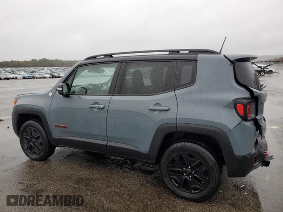 2018 Jeep Renegade Trailhawk with VIN ZACCJBCB1JPG82918, listed as a Copart auction lot 50138465 with 57,766 mi miles and Salvage Title. Bid and sale history available at carsss.com. Image 2.