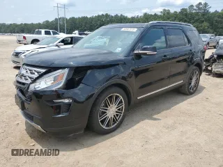 2018 Ford Explorer XLT z VIN 1FM5K7D80JGA23680, wystawiony jako Copart lot #58907615 z przebiegiem 52 719 mil mil oraz Szkoda całkowita • Salvage title. Historia ofert i sprzedaży dostępna na DreamBid. Obrazek 1.