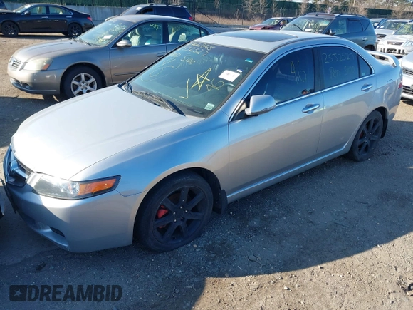 2004 Acura TSX w/Navigation with VIN JH4CL96954C035277, listed as a IAAI auction lot 41766775 with 999,999 mi miles. Bid and sale history available at carsss.com. Image 2.