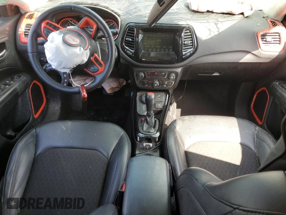 2019 Jeep Compass Altitude with VIN 3C4NJDBB1KT781349, listed as a Copart auction lot 55498805 with 40,365 mi miles and Salvage title. Bid and sale history available at DreamBid. Image 8.