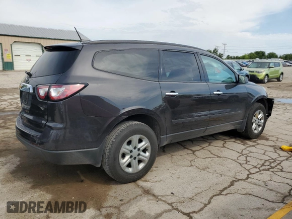 2017 Chevrolet Traverse LS with VIN 1GNKRFED0HJ310272, listed as a Copart auction lot 56943165 with Not provided miles and Salvage title. Bid and sale history available at DreamBid. Image 3.