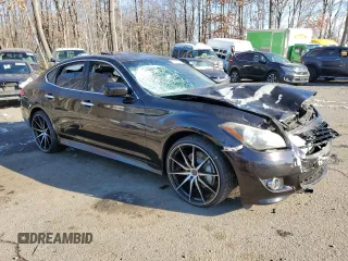 2012 Infiniti M37 with VIN JN1BY1AP2CM330080, listed as a Copart auction lot 82846994 with 0 mi miles and Salvage Title. Bid and sale history available at carsss.com. Image 4.