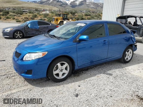 2009 Toyota Corolla with VIN JTDBL40E999033574, listed as a Copart auction lot 53380875 with 42,505 mi miles and Salvage Title. Bid and sale history available at carsss.com. Image 1.
