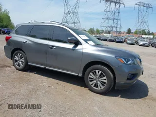 2018 Nissan Pathfinder SL z VIN 5N1DR2MM6JC631170, wystawiony jako IAAI lot #42117981 z przebiegiem 84 149 mil mil oraz . Historia ofert i sprzedaży dostępna na DreamBid. Obrazek 1.