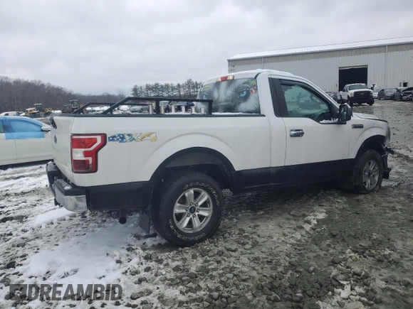 2018 Ford F-150 XL with VIN 1FTMF1EB9JFE54679, listed as a Copart auction lot 45195615 with 119,117 mi miles and Salvage title. Bid and sale history available at DreamBid. Image 3.