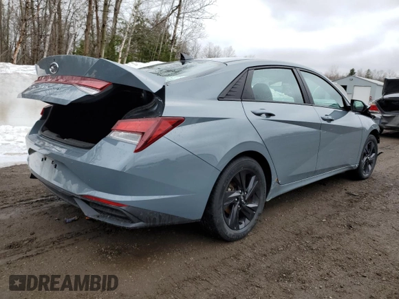 2022 Hyundai Elantra SEL with VIN KMHLM4AG3NU215629, listed as a Copart auction lot 51053045 with 109,687 mi miles and Salvage Title. Bid and sale history available at DreamBid. Image 3.