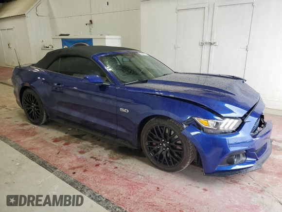2016 Ford Mustang GT Premium with VIN 1FATP8FF2G5253939, listed as a Copart auction lot 56540785 with 41,262 mi miles and Salvage title. Bid and sale history available at DreamBid. Image 4.