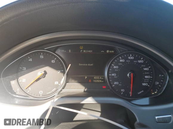 2014 Audi A8 3.0T with VIN WAURGAFD7EN011250, listed as a Copart auction lot 83664654 with 102,924 mi miles and Salvage title. Bid and sale history available at DreamBid. Image 9.