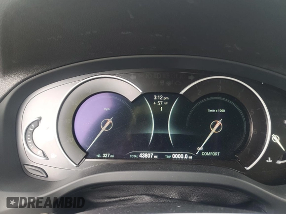 2021 BMW X3 xDrive30i with VIN 5UXTY5C09M9E29882, listed as a Copart auction lot 51461695 with 43,807 mi miles and Salvage Title. Bid and sale history available at DreamBid. Image 9.