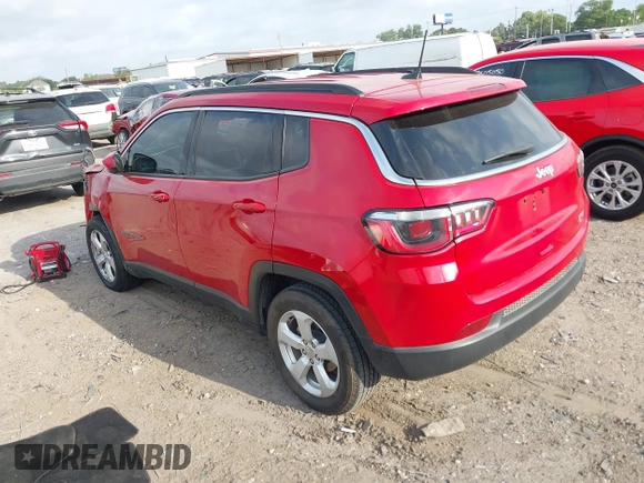 2018 Jeep Compass Latitude with VIN 3C4NJCBB0JT124163, listed as a IAAI auction lot 42293176 with 55,676 mi miles and . Bid and sale history available at DreamBid. Image 3.