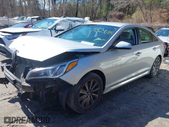 2015 Hyundai Sonata Limited with VIN 5NPE34AF2FH035464, listed as a IAAI auction lot 41824698 with 130,801 mi miles and . Bid and sale history available at carsss.com. Image 19.