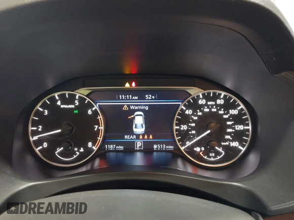 2025 Nissan Altima SV with VIN 1N4BL4DW8SN363079, listed as a IAAI auction lot 42058216 with 1,187 mi miles and . Bid and sale history available at DreamBid. Image 7.