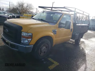 2008 Ford F-250 XL with VIN 1FTNF20528EE09272, listed as a Copart auction lot 81583154 with 65,163 mi miles and Salvage title. Bid and sale history available at DreamBid. Image 1.