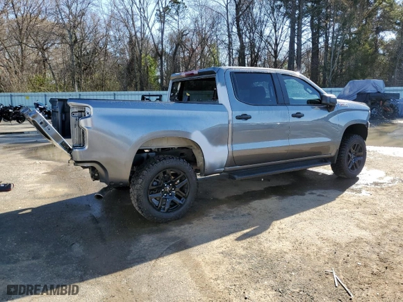 2021 Chevrolet Silverado 1500 Custom Trail Boss with VIN 3GCPYCEHXMG478189, listed as a Copart auction lot 45159785 with 49,208 mi miles and Salvage Title. Bid and sale history available at carsss.com. Image 3.
