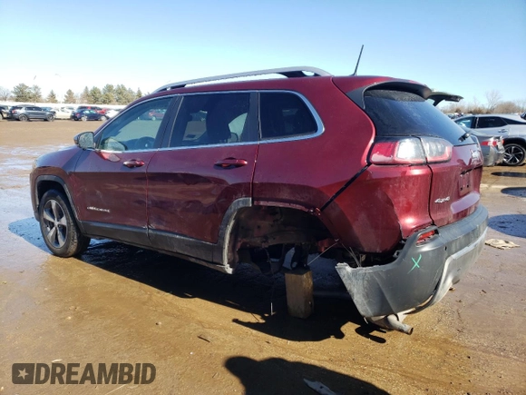 2019 Jeep Cherokee Limited with VIN 1C4PJMDX8KD309317, listed as a Copart auction lot 46684945 with 153,380 mi miles and Salvage Title. Bid and sale history available at carsss.com. Image 2.