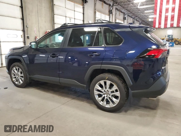 2025 Toyota RAV4 XLE Premium with VIN 2T3A1RFV3SW520863, listed as a Copart auction lot 55786675 with 13,069 mi miles and Salvage title. Bid and sale history available at DreamBid. Image 2.
