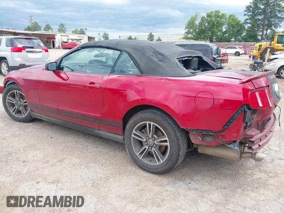 2012 Ford Mustang V6 with VIN 1ZVBP8EM5C5286673, listed as a IAAI auction lot 42172106 with 207,627 mi miles and . Bid and sale history available at DreamBid. Image 3.