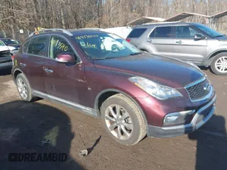2017 Infiniti QX50 with VIN JN1BJ0RP6HM390079, listed as a IAAI auction lot 41413540 with 75,727 mi miles. Bid and sale history available at carsss.com. Image 1.