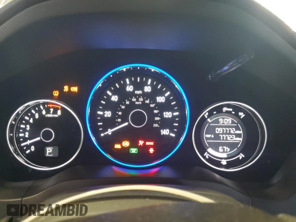 2016 Honda HR-V EX with VIN 3CZRU6H50GM743774, listed as a Copart auction lot 54089855 with 97,772 mi miles and Salvage Title. Bid and sale history available at DreamBid. Image 9.