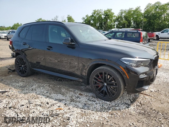 2021 BMW X5 xDrive40i with VIN 5UXCR6C07M9H68711, listed as a Copart auction lot 58984535 with 35,826 mi miles and Salvage title. Bid and sale history available at DreamBid. Image 4.