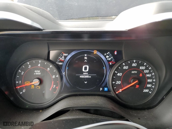 2019 Chevrolet Camaro 2SS with VIN 1G1FH3D7XK0141052, listed as a Copart auction lot 82774954 with 45,095 mi miles and Salvage Title. Bid and sale history available at carsss.com. Image 9.