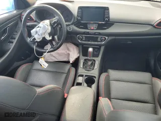 2020 Hyundai Elantra GT N Line with VIN KMHH55LCXLU135566, listed as a Copart auction lot 62126094 with 83,412 mi miles and Salvage Title. Bid and sale history available at carsss.com. Image 8.