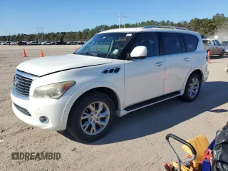 2013 Infiniti QX56 8-passenger with VIN JN8AZ2ND7D9730026, listed as a Copart auction lot 85692114 with 184,795 mi miles and Clean Title. Bid and sale history available at carsss.com. Image 1.
