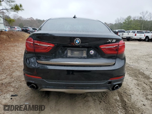 2017 BMW X6 xDrive35i with VIN 5UXKU2C30H0X47848, listed as a Copart auction lot 70291292 with 60,339 mi miles. Bid and sale history available at carsss.com. Image 6.