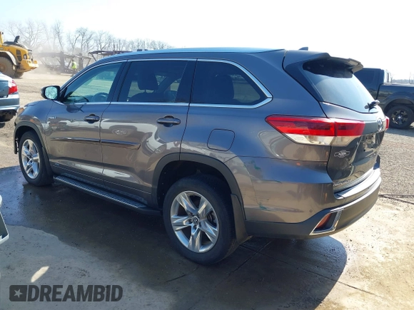 2018 Toyota Highlander Hybrid Limited with VIN 5TDDGRFHXJS043578, listed as a IAAI auction lot 41748700 with 25,937 mi miles and . Bid and sale history available at DreamBid. Image 3.