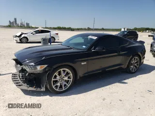 2015 Ford Mustang GT with VIN 1FA6P8CF6F5391404, listed as a Copart auction lot 52800315 with 98,758 mi miles and Salvage Title. Bid and sale history available at carsss.com. Image 1.