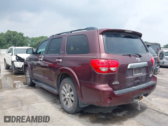 2008 Toyota Sequoia Limited with VIN 5TDZY68A38S012507, listed as a IAAI auction lot 42205161 with 199,709 mi miles and . Bid and sale history available at DreamBid. Image 14.