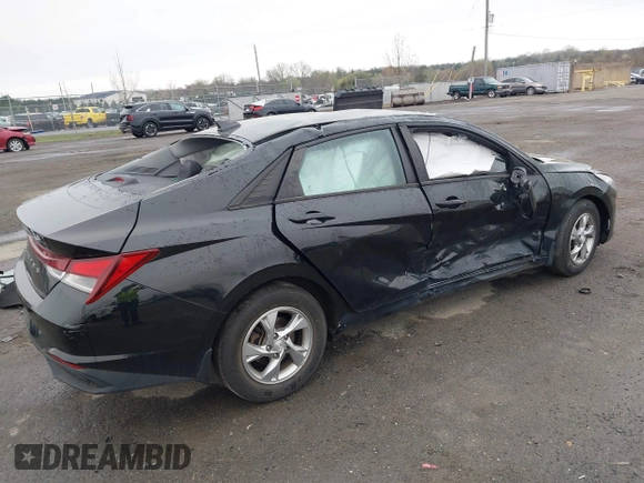 2022 Hyundai Elantra SE with VIN 5NPLL4AG7NH072024, listed as a IAAI auction lot 41942671 with 37,045 mi miles and . Bid and sale history available at DreamBid. Image 4.