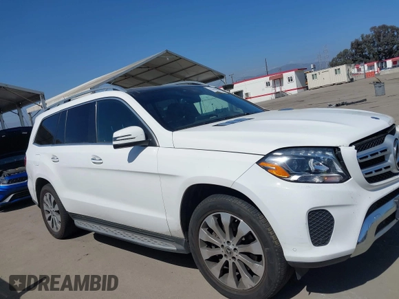 2018 Mercedes-Benz GLS 450 with VIN 4JGDF6EE6JB132415, listed as a IAAI auction lot 42283484 with 54,090 mi miles and . Bid and sale history available at DreamBid. Image 12.