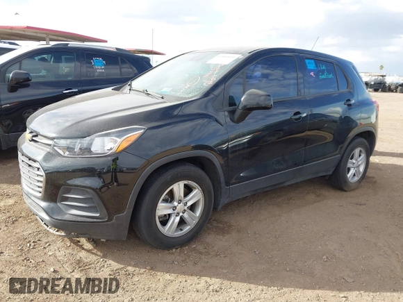2021 Chevrolet Trax LS with VIN KL7CJKSB2MB315233, listed as a IAAI auction lot 41960660 with 79,627 mi miles. Bid and sale history available at carsss.com. Image 2.