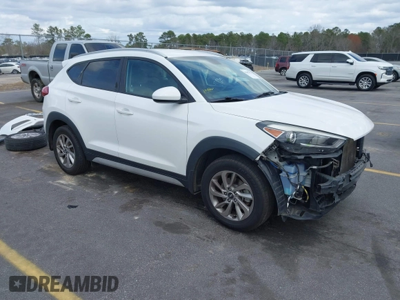 2017 Hyundai Tucson SE with VIN KM8J3CA44HU511581, listed as a IAAI auction lot 41687971 with 111,981 mi miles. Bid and sale history available at carsss.com. Image 1.