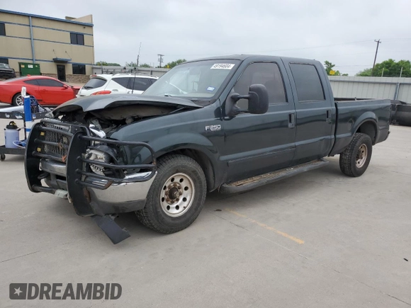 2002 Ford F-250 XL with VIN 1FTNW20F12EA79821, listed as a Copart auction lot 49194604 with 466,631 mi miles and Salvage Title. Bid and sale history available at DreamBid. Image 1.