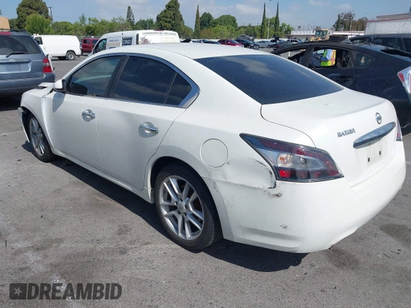 2014 Nissan Maxima S with VIN 1N4AA5AP7EC460858, listed as a IAAI auction lot 42264872 with 131,138 mi miles and . Bid and sale history available at DreamBid. Image 3.