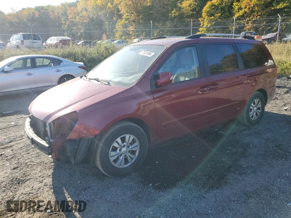 2012 Kia Sedona LX with VIN KNDMG4C77C6503605, listed as a Copart auction lot 77481894 with 103,026 mi miles and Salvage Title. Bid and sale history available at carsss.com. Image 1.