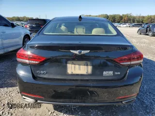 2017 Genesis G80 3.8L with VIN KMHGN4JE9HU194786, listed as a Copart auction lot 79627574 with 153,342 mi miles and Salvage Title. Bid and sale history available at carsss.com. Image 6.